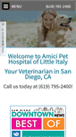 Mobile Screenshot of amicipethospital.com